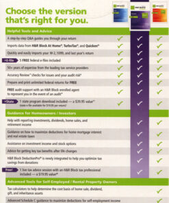 Alternative view of [OLD VERSION] H&R Block At Home 2012 Deluxe + State PC/Mac Disc