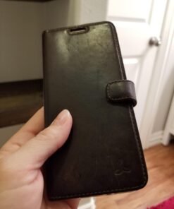 Snakehive iPhone XR Vintage Wallet || Genuine Leather Wallet Phone Case || Real Leather with Viewing Stand & 3 Card Holder || Flip Folio Cover with Card Slot (Brown) Apple iPhone XR Brown 43 61rvjm CI L 2