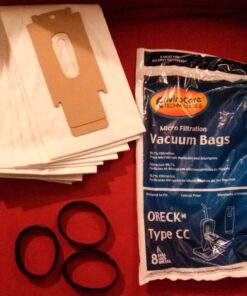 Alternative view of EnviroCare Replacement Micro Filtration Vacuum Cleaner Bags made to fit Oreck Type CC, XL. Fits: XL7, XL21, 2000, 3000, 4000, 8000, 9000 series and Hoover ONEPWR Upright Vacuums 8 pack, 3 Belts