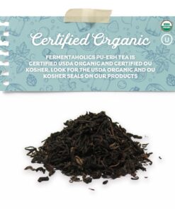 Fermentaholics USDA Certified Organic Loose-Leaf Pu-Erh Tea - Perfect For Homebrewing Kombucha, Hot Tea, And Iced Tea - OU Kosher Certified – Premium Taste, Aroma, And Flavor 13 61rzjpTUeZL