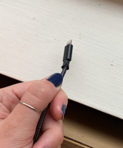 Anker 6ft Premium Double-Braided Nylon Lightning Cable, Apple MFi Certified for iPhone Chargers, iPhone X/8/8 Plus/7/7 Plus/6/6 Plus/5s, iPad Pro Air 2, and More(Black) 6 ft Black 1 34 61s0x3Mp0bL