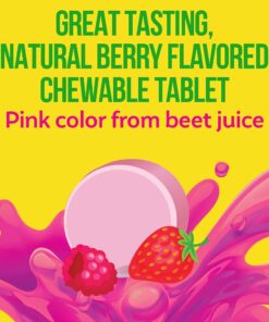 Culturelle Kids Chewable Daily Probiotic for Kids, Ages 3+, 30 Count, #1 Pediatrician-Recommended Brand, Natural Berry Flavored Daily Probiotics for Digestive Health, Oral Care & Immune Support 1 Month Supply 28 61s1YJTgV2S