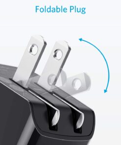 USB Charger, Anker 2-Pack Dual Port 12W Wall Charger Adapter, USB Charger Block with Foldable Plug, Charging Box Brick, Cube for iPhone 14 13 12 11 Pro Max, Galaxy S22 S21 Note 20, HTC, LG (Black) 2pack Black 1 16 61s2RE1iQVL