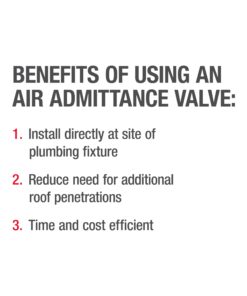 Oatey Sure-Vent 1-1/2 in.–2 in. 160 Branch, 24 Stack DFU Air Admittance Valve with White PVC Sch. 40 Adapter 26 61s4WmrWEAL