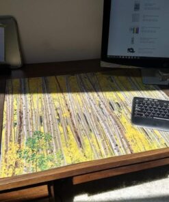 IMAGINE WORK SURFACE Huge Ultra-Thin 24" x 36" Non-Slip Desk Pad Made in USA - Aspens 24X36 15 61s512d1evL