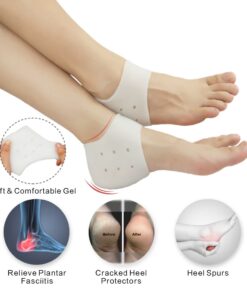 Alternative view of Heel Cups, Plantar Fasciitis Inserts, Heel Pads Cushion (3 Pairs, FSA or HSA Eligible) Great for Heel Pain, Heal Dry Cracked Heels, Achilles Tendinitis, for Men & Women. (Gel Heel Cups) White(3 Pairs)