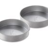 USA Pan Bakeware Round Cake Pan, 9 inch, Nonstick & Quick Release Coating, Made in the USA from Aluminized Steel, Set of 2 9-Inch Round, Set/2 NULL