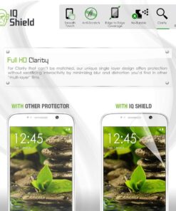 IQShield Screen Protector Compatible with Samsung Galaxy S7 Edge (Full Coverage) Anti-Bubble Clear TPU Film 33 61s5oZiVw3L