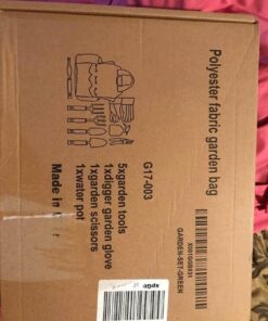 Garden Tool Set | Garden Tools Organizer Tote | Gardening Gloves Included Great Garden Tools for Woman and Men | 9 Piece Garden Accessories Tool Organizer Kit | Gardening Gifts | Gardeners Supply Green 37 61s5rwgbKpL