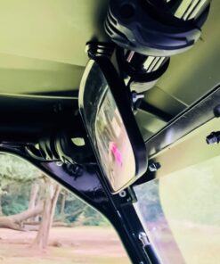 Rear View Mirror UTV Accessories - Mirrors Best for Wide Angle Center or Side-by-Side Off Road Clear-View - High Impact ABS Housing & Universal Roll Cage Bar Mounts with Shatter-Proof Tempered Glass Center Rear View 30 61s6a3hymoL