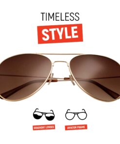 grinderPUNCH Unisex Aviator Sunglasses | Fashionable & Lightweight Frame Suits All Face Shapes | 100% UV Protection 23 61s8Mqk5LNL 1