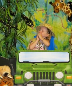 Beistle Jungle Trees Wall Backdrop, 4’ x 30’ – Photo Backdrop, Easy to Adhere Wall Covering, Tropical Party Decorations, Jungle Party Decorations, Greenery Backdrop, Party Decor 34 61sBWrh6kML