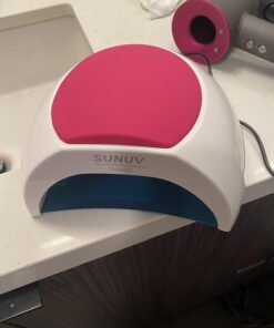 SUNUV SUN2C 48W UV Light for Nails, UV LED Nail Lamp with 4 Timer Settings, User-Friendly LED Nail Light Compatible with All Gel Types, Quick Drying Nail Dryer Pink 40 61sBwuLaJTL