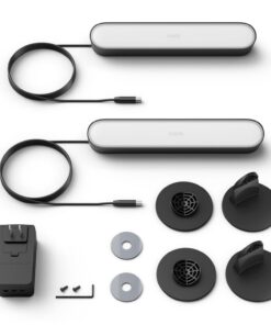Philips Hue Smart Play Light Bar Base Kit, Black - White & Color Ambiance LED Color-Changing Light - 2 Pack - Requires Bridge - Control with App - Works with Alexa, Google Assistant and Apple HomeKit 2-Pack with Plug 28 61sE5aacYyL 1