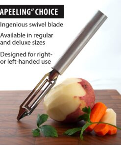 Rada Cutlery Deluxe Vegetable Peeler – Stainless Steel Blade With Aluminum Handle, 8-3/8 Inches 1 10 61sEh02Xd2L