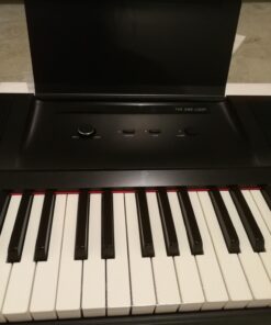 The ONE Keyboard Piano, 61 Key Piano Keyboard for Beginner/Professional, Electric Piano w/Lighted Keys, Music Stand & Piano App, Supports USB MIDI/Audio/Microphone/Headphones/Sustain Pedal Onyx Black 20 61sGbwf3flL