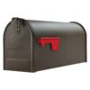 Gibraltar Mailboxes Elite Medium Capacity Galvanized Steel Bronze, Post-Mount Mailbox, E1100BZO