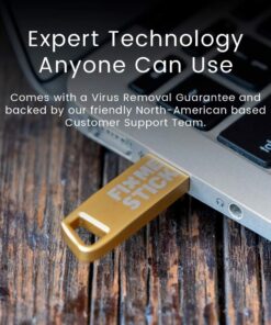 FixMeStick Gold Computer Virus Removal Stick for Windows PCs - Unlimited Use on Up to 5 Laptops or Desktops for 2 Years - Works with Your Antivirus 9 61sKsRYTDUL