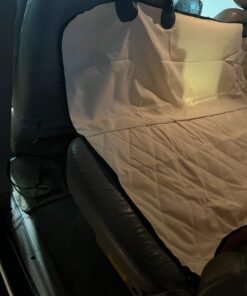 PET MAGASIN Durable Beige Pet Car Seat Cover Waterproof & Scratch Proof & Nonslip Backing & Hammock Style & Heavy Duty Back Seat Protector for Cars Trucks and SUVs 26 61sLZHJvXHL 1
