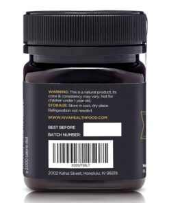 Kiva Raw Manuka Honey, UMF 20+ | MGO 850+ | 100% Pure Genuine New Zealand (8.8oz/250g Bottle) | Non-GMO | No Antibiotics | Traceable | Certified 8.8 Ounce (Pack of 1) 37 61sMrP8nDLL