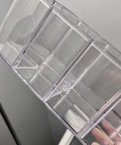 STORi 5-Compartment Clear Plastic Organizer | Rectangular Divided Makeup and Vanity Storage Bin and Office Desk Caddy | Scalloped Wall Design | Made in USA 49 61sNlokSUpL