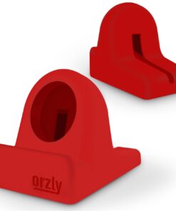 Orzly Compact Stand for Apple Watch - Nightstand Mode Compatible - RED Support Stand with integrated Cable Management Slot (38mm & 42mm & 40mm & 44mm compatible) 13 61sNwdTWo3L