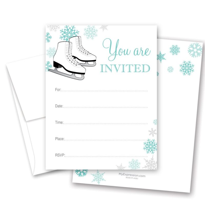 Catalog 7 MyExpression.com 24 Ice Skating Fill in Invitations