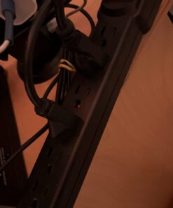 Amazon Basics 6-Outlet, 200 Joule Surge Protector Power Strip, Pack of 2, Rectangle, 2 Foot, Black 43 61sQFM4ZVOL