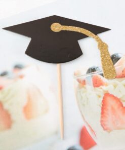 24pcs 2020 Congrats Grad Cake Topper Class of 2020 Graduate Party Decorations Supplies - High Graduation, College Graduate Cake Topper - Graduation Photo Props 19 61sQZE8UBoL