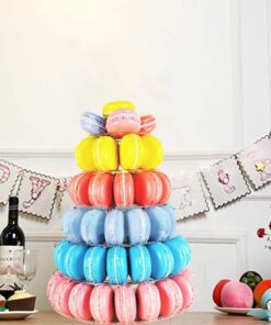 6 Tiers Round Macaron Tower Stand Cake Display Rack Cupcake Stand Desserts Display for Wedding Birthday Decor 26 61sQeevHEiL
