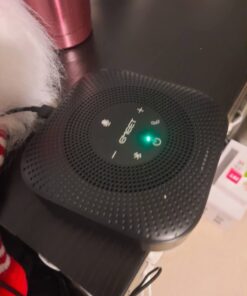 EMEET Conference Speakerphone M0 Plus,4 AI Mics 360° Voice Pickup, Noise Reduction, USB C Speaker, Bluetooth Conference Speaker for 8 People w/Daisy Chain for 16 Compatible with Leading Software Advanced M0 PLUS for 8 50 61sQhUhlPML