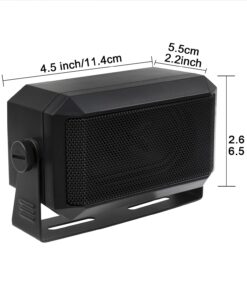 ZAXIDALER Rectangular External Communications Speaker for Ham Radio or CB & Scanners, 5 Watt, Black Colour 16 61sRkgBMUnL