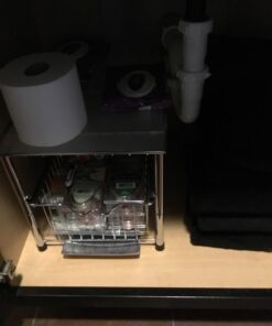 DecoBros Stackable Under Sink Cabinet Sliding Basket Organizer Drawer,Chrome Chrome 31 61sTUnefZL