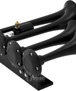 Vixen Horns Train Horn Kit for Trucks/Car/Semi. Complete Onboard System- 150psi Air Compressor, 1 Gallon Tank, 4 Trumpets. Super Loud dB. Fits Vehicles like Pickup/Jeep/RV/SUV 12v VXO8210/4124B 21 61sU6k36psL 1