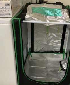 Green Hut 2x2 Grow Tent, 24"x24"x36" 600D Mylar Hydroponic Growing Tents for Plants Inside Reflective Grow Tent Growing Room Hydroponic System 24"X24"X36" 38 61sVqrgDOL