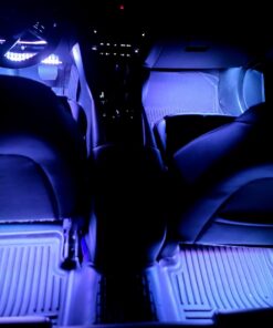 OPT7 Aura Interior Car Lights with Remote Control, Color Change, Music Sync Inside Ambient Lighting Kit, LED Lights for Car Truck Under Dash Accessories, Charger Adapter 12V, 4pc Single Row LED Strip RGB (Red, Green, Blue) 55 61sWPDMTTjL