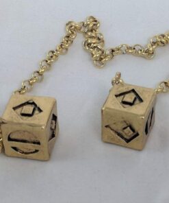 Custom 3d Stuff Antiqued Weathered Metal Han Solo Smuggler's Dice with box 31 61saJRyNy6L