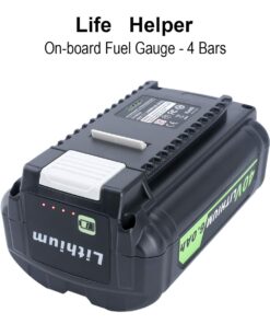 Biswaye 40V 6Ah Lithium Battery Replacement for Ryobi 40V Battery OP4040 OP40601 OP4026 OP40261 OP40401 OP40501 OP4015 OP40602 OP40404 OP40603 Compatible with Ryobi 40V Cordless Power Tools 19 61sb2lDwpQL