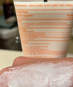 Thinkbaby SPF 50+ Baby Sunscreen – Safe, Natural Sunblock for Babies - Water Resistant Sun Cream – Broad Spectrum UVA/UVB Sun Protection – Vegan Mineral Sun Lotion, 6oz 6 Ounce (Pack of 1) 21 61sdu9aL2EL