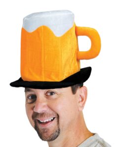 Beistle Unisex Plush Beer Mug Hat - Novelty Irish Party Supplies, Costume Dress Up, St. Patrick’s Day Headwear, Ale Photo Booth Cap, Oktoberfest Accessory 9 61seKV8L OL