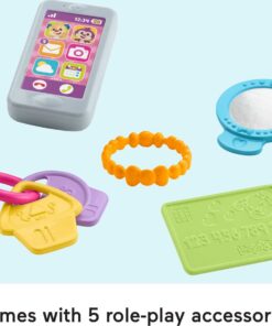 Fisher-Price Smart Purse Learning Toy with Lights Music and Smart Stages Educational Content for Babies and Toddlers, Pink 25 61sjsuRGRxL