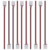 LightingWill 10pcs Pack Strip Wire Solderless Snap Down 2Pin Conductor LED Strip Connector for 8mm Wide 3528 2835 Single Color Flex LED Strips Connector-Wire