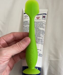 Diaper Cream Spatula - Baby Bum Brush for Butt Paste Diaper Cream - Baby Butt Cream Diaper Cream Applicator - Butt Spatula Baby Necessities - Bumco Diaper Cream Brush, Green 43 61slKvCXx1L