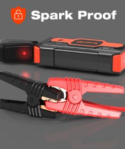 NEXPOW Battery Jump Starter 2500A Car Jump Starter (up to 8.0L Gas/8L Diesel Engines) 12V Car Battery Booster Pack with USB Quick Charge 3.0 and 4 LED Modes Red Blue Warning 21 61smDgbSVnL