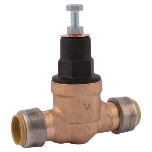 SharkBite 23858-0045 23858 3/4 in. Push-to-Connect Bronze EB-45 Direct Pressure Regulator Valve