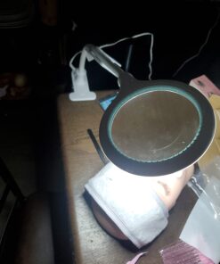 Brightech LightView Flex Magnifying Desk Lamp, 1.75X Light Magnifier, Adjustable Magnifying Glass with Light for Crafts, Reading, Close Work White 36 61snEb4IlL