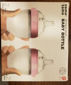 Comotomo Natural Feel Bundle - 2 Items (Pink, 5oz + 8oz) Pink 28 61so8phTLL