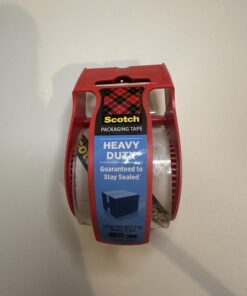 Scotch Heavy Duty Shipping Packaging Tape, 1.88"x 27.7 yd, Great for Packing, Shipping & Moving, Clear, 1 Dispensered Roll (142L) 39 61spf5N 1qL