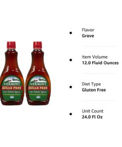 Maple Grove Farms Vermont Sugar Free Syrup, 12 Fl Oz (Pack of 2) 5 61ssn4Fx3LL