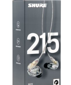 Shure SE215-CL Sound-isolating Earphones - Clear 3.5mm Cable 28 61ssoehaM5L